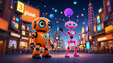 Six Little Robots Add and Subtract + More Nursery Rhymes & Kids Songs