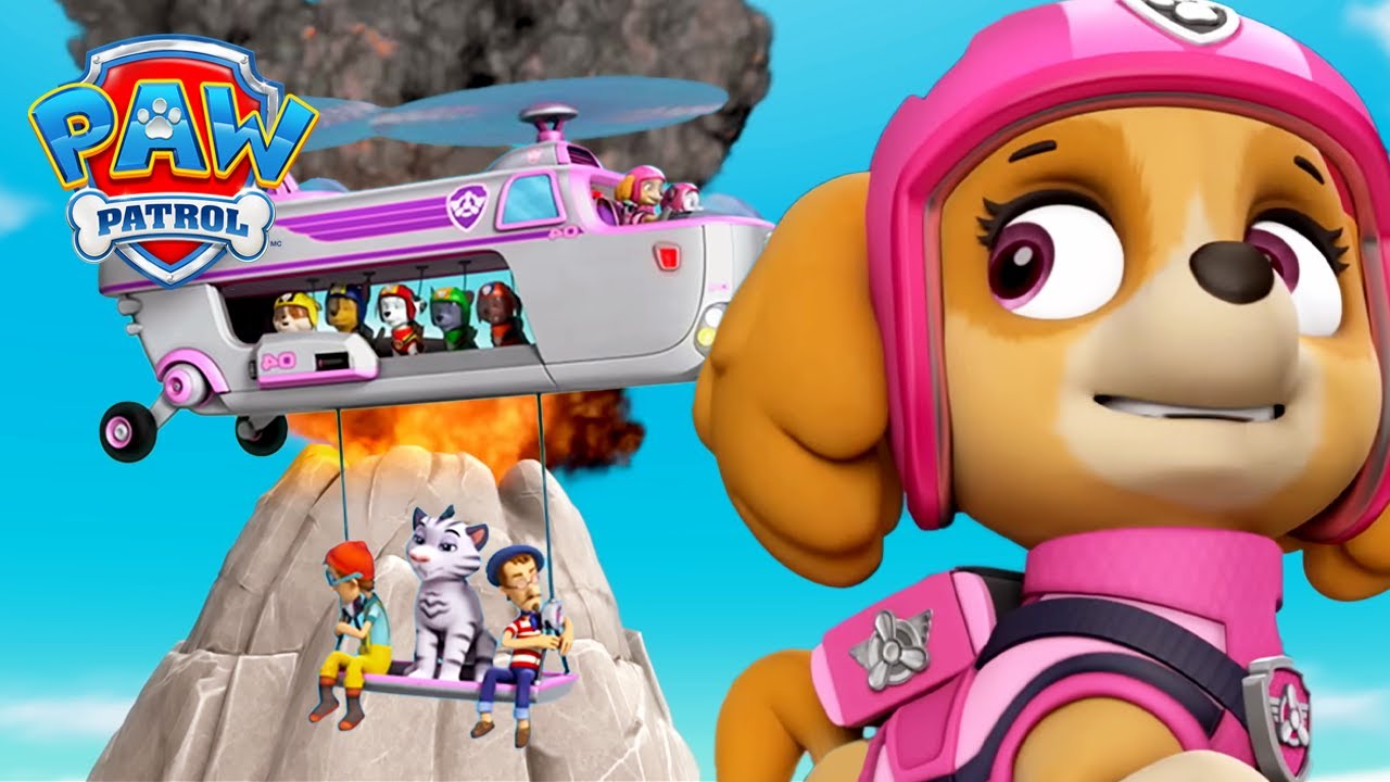 Räddning vid vulkanutbrott! 🌋 Skye räddar dagen! 🐾 | PAW Patrol | På Svenska