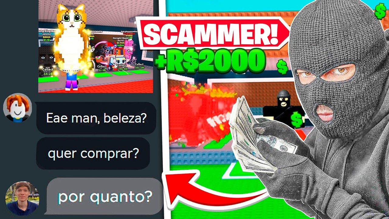 UM SCAMMER TENTOU ROUBAR TODOS OS MEUS BRAINROTS E FOI TROLLADO!! KKKKKKKKKKK (Trollando Scammers)