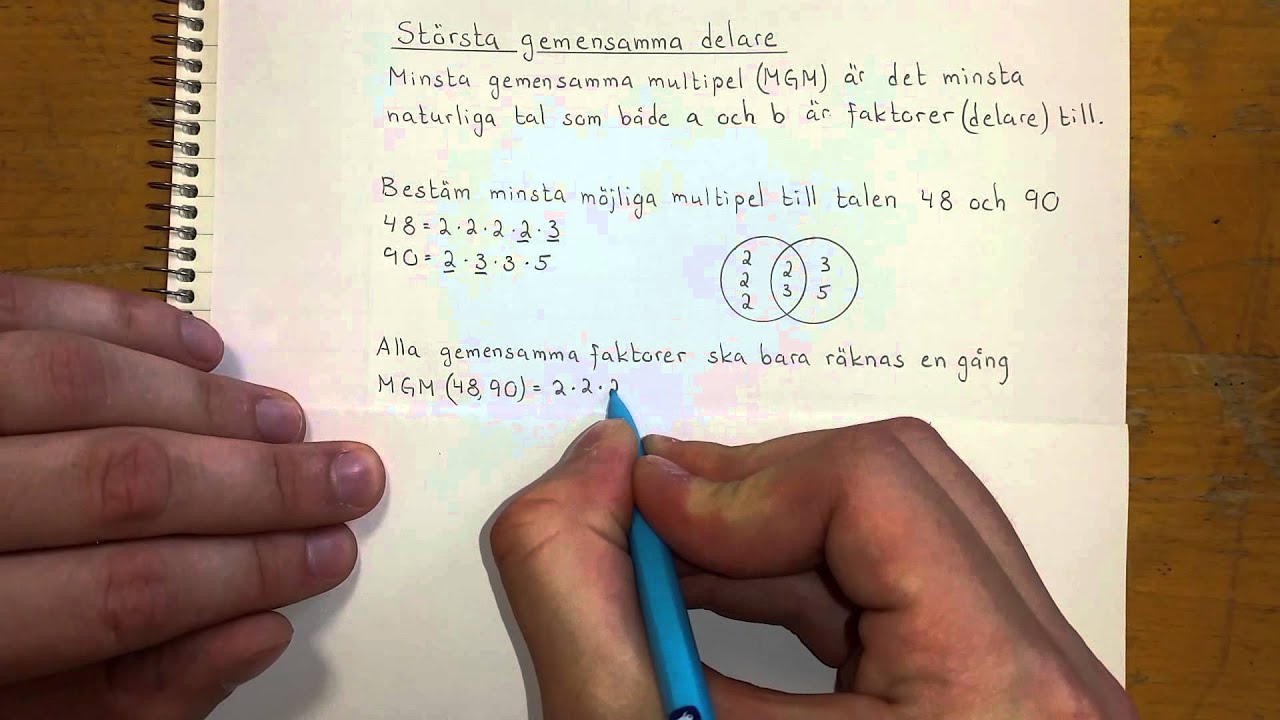 Ma5 Största gemensamma delare