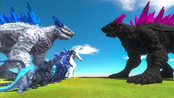 Evolution of Shimo Godzilla | Who can defeat Dark Shimo Evolved? Animal Revolt Battle Simulator