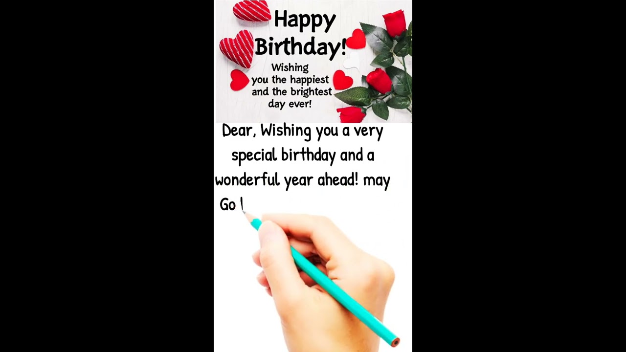 Happy Birthday Wishes For Everyone Someone Special Shorts Happybirthday