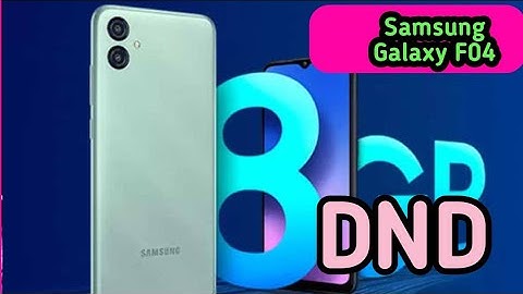 Do Not Disturb On In Samsung Galaxy F04, Do Not Disturb Setting In Samsung Galaxy F04,