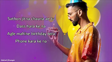 BIRTHDAY Lyrics - Maninder Buttar | MixSingh | Jugni Album | New Punjabi Song 2021