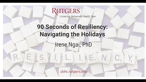 Navigating the Holidays: 90 Seconds of Resiliency
