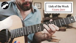 Vignette de la vidéo "Gypsy Jazz Guitar Lesson - Django Reinhardt Style Lick in Am"
