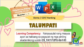 Talumpati | Filipino sa Piling Larang | it's me Carmyy Talumpati | Filipino sa Piling Larang | it's me Carmyy