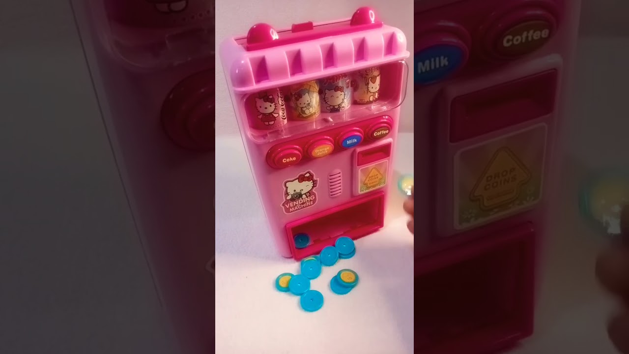 hello kitty vending machine#$coins