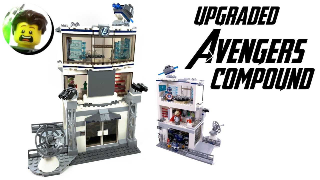 koste Indbildsk Piping Upgraded LEGO Avengers Headquarters from 76131 Avengers Compound Battle -  YouTube