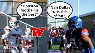 TOP RANKED HOUSTON VS DALLAS  PLAYOFF MATCHUP  Duncanville vs The Woodlands | Texas HSFB Playoffs