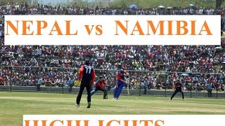 Nepal vs  Namibia - Highlights || WCL  1st Match 2016