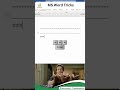 MS Word Hidden Trick 🤯
