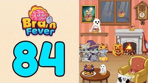 Brain Fever Puzzle Game Level 84 Give Halloween Candy Baskets to All The Cats