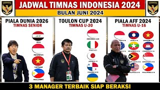 Jadwal Timnas Indonesia Juni 2024 - Kualifikasi Piala Dunia 2026 - Toulon Cup 2024 - Piala AFF 2024