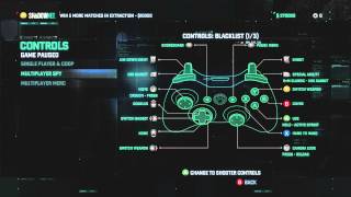 Splinter Cell: Blacklist Controller Options Xbox360, Campaign & Multiplayer
