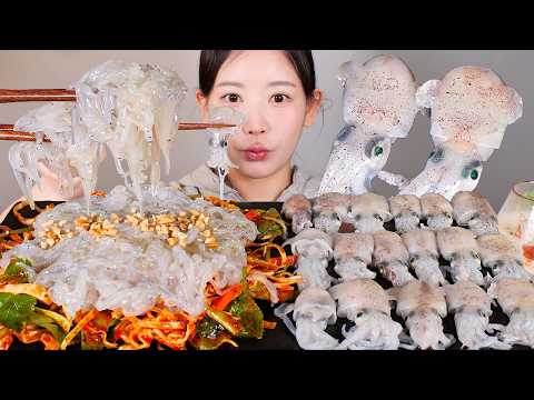 봄 한정판🌼 제철 실치회 귀꼴뚜기회 (귀오징어,대갈장군) 먹방 Raw icefish &amp; Raw <strong>baby</strong> squid [eating <strong>show</strong>] mukbang korean food
