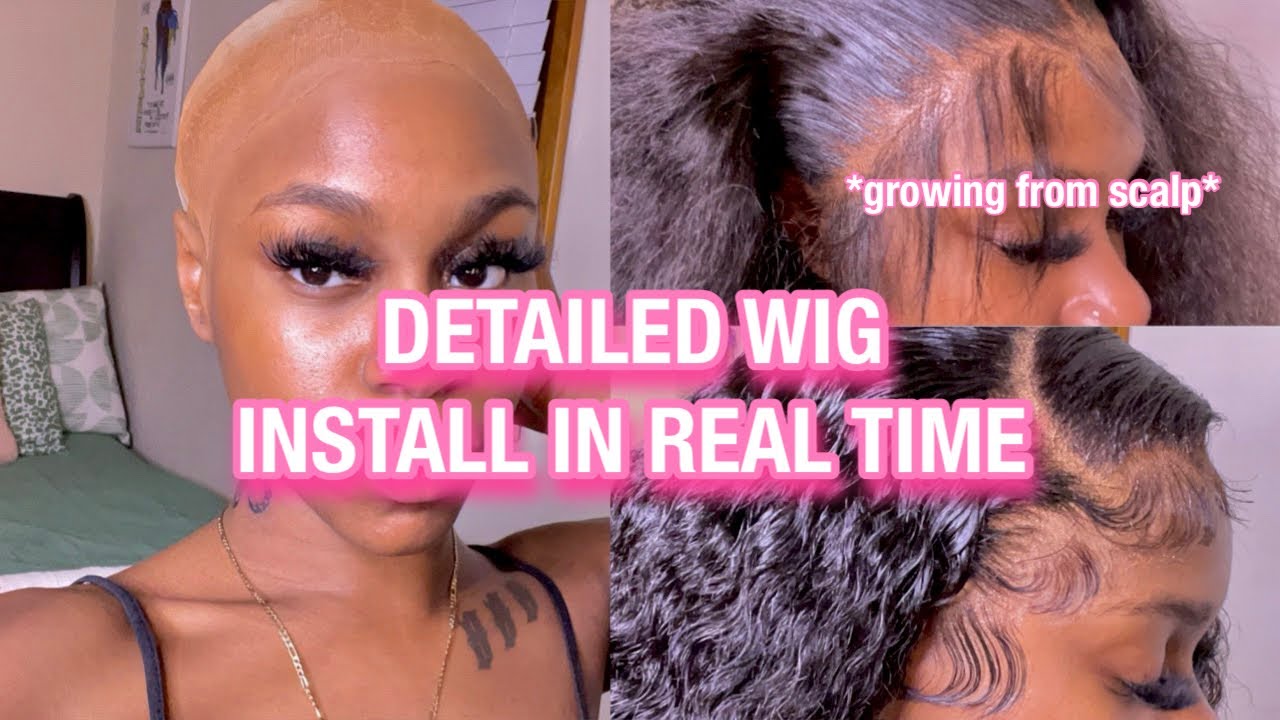 In Depth Jerry Curly Lace Frontal Wig install For BEGINNERS in REAL TIME! | Hurela Hair