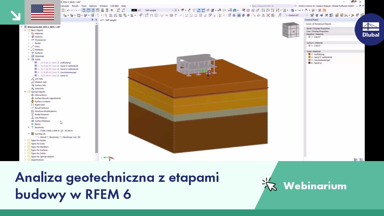 [EN] Webinarium | Analiza geotechniczna z etapami budowy w RFEM 6 - YouTube