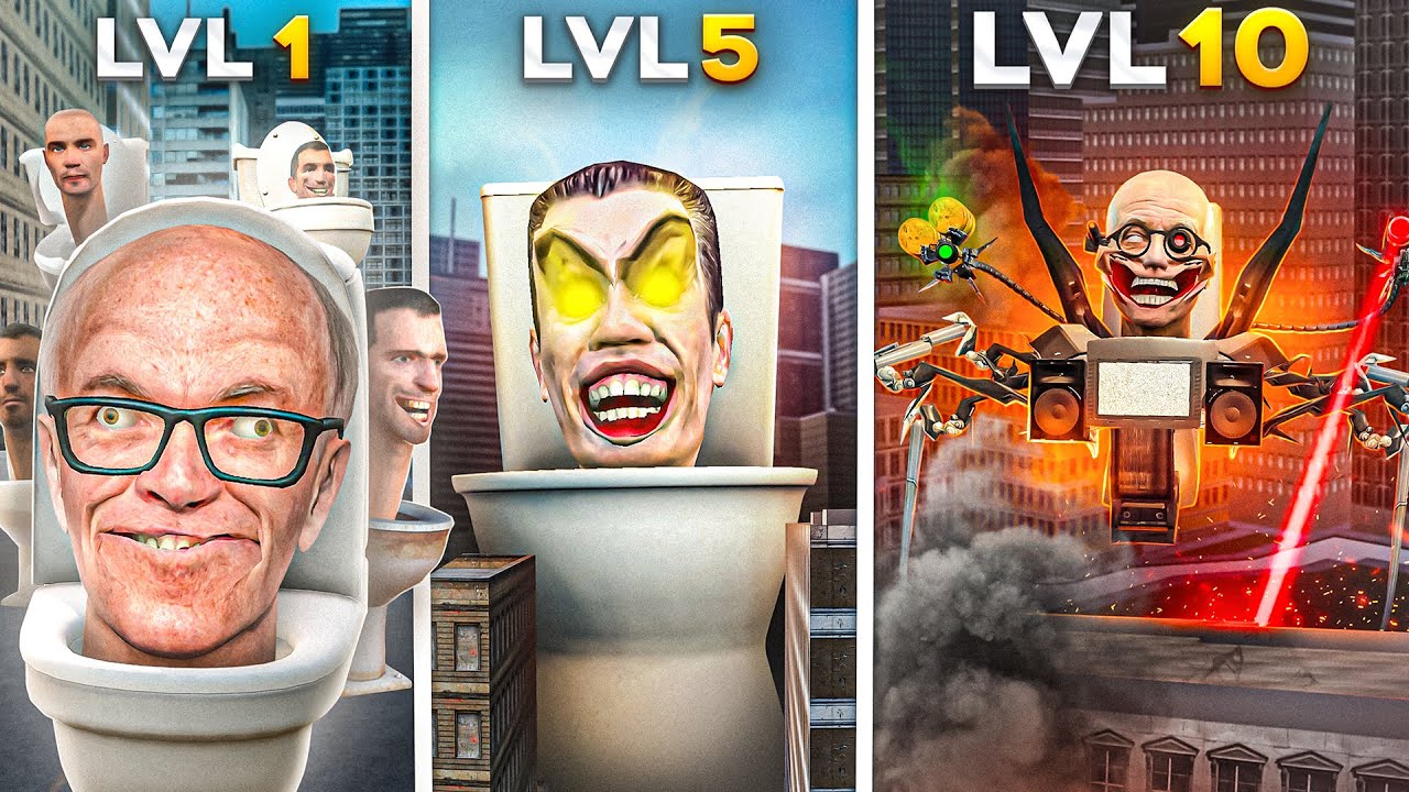 100 ИГРОКОВ ПРОТИВ 10 СТАДИЙ СКИБИДИ ТУАЛЕТОВ в Garry’s Mod DarkRP