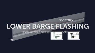 Assembly manual for Lower Barge Flashing | MOD System