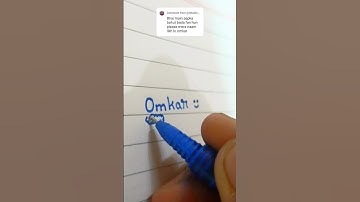 Omkar name signature style #calligraphy #signature #little #shortsfeed #shorts