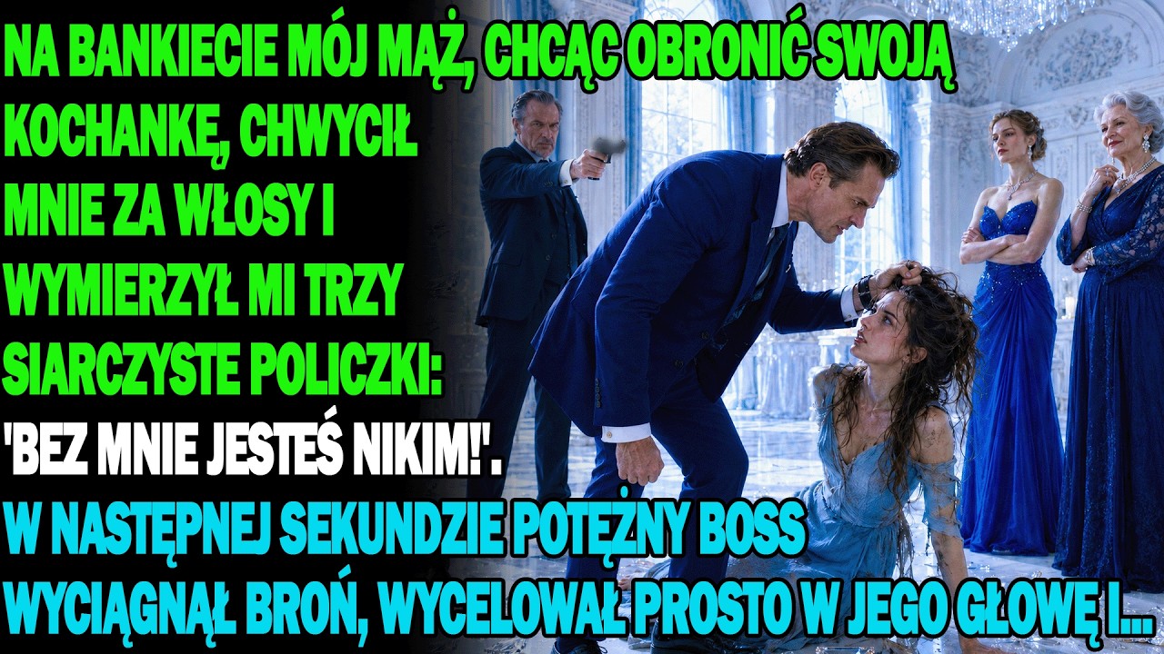 „Bez rodziny Tarnowskich jesteś nikim” — powiedział mój mąż, po czym złapał mnie za włosy i spoliczkował trzy razy na oczach całej warszawskiej elity. Leżałam na marmurowej podłodze w morzu szkła...