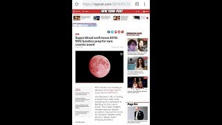 Even The New York Post Want In On The Blood Moon Altar Ritual 01/21/19
