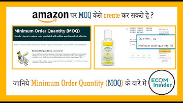 How to set MOQ limit on Amazon || Minimum Order Quantity 2022 || Complete Tutorial in Hindi