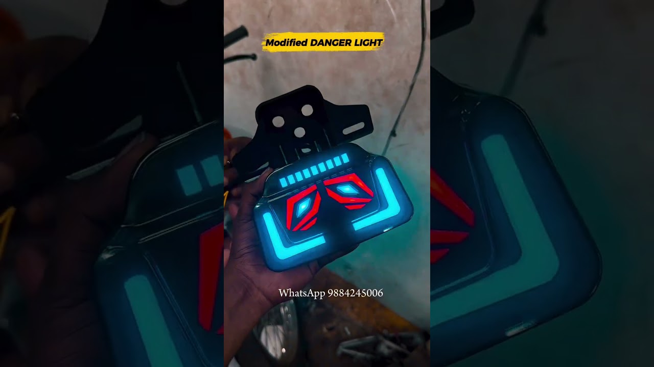 Splendar modified danger light available shop ..!! 🤩✅  
