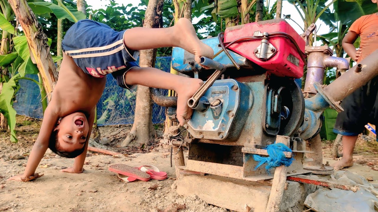 Wow big tiller machine startup challenge video full process by challenge video ll state video 