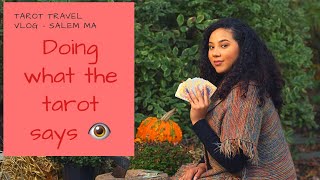 We let the tarot cards decide our day | Salem MA Tarot Travel Vlog 🔮