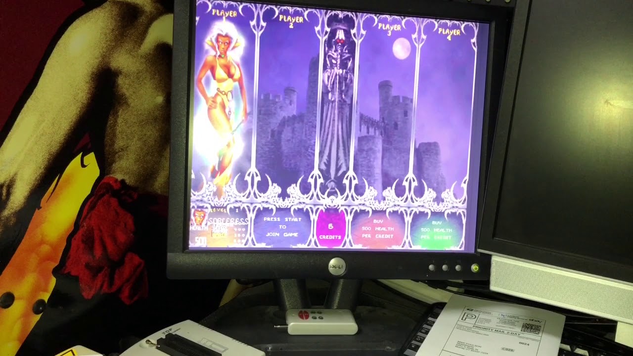 Gauntlet Dark legacy Arcade PCB Test