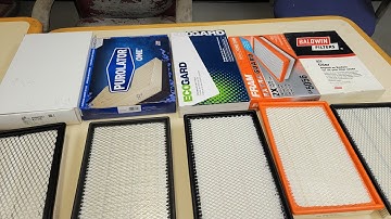Air Filter 1st Look Comparison - Purolator 1, Fram, Baldwin, Ecogard, AC Delco - Shocking Results