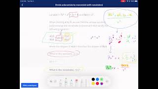 Khan Academy Tutorial: divide polynomials by monomials (with remainders)