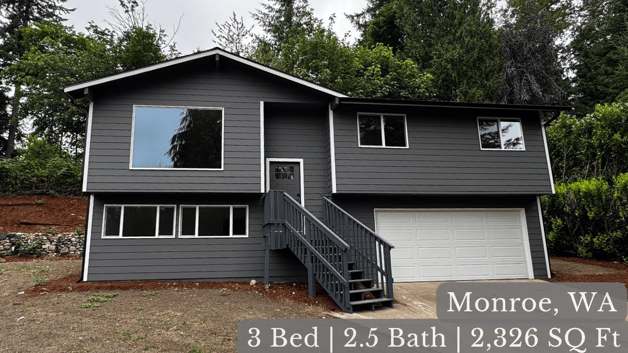 Fully Remodeled 3 Bed Home in Monroe, WA| Modern Split-Level with Bonus Rooms & RV Parking!