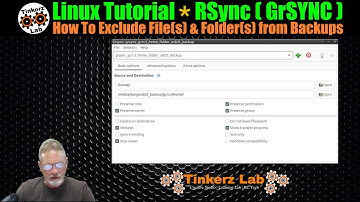 Linux Tutorial | Rsync (GrSync) Hoe u bestanden en mappen uitsluit van back-ups