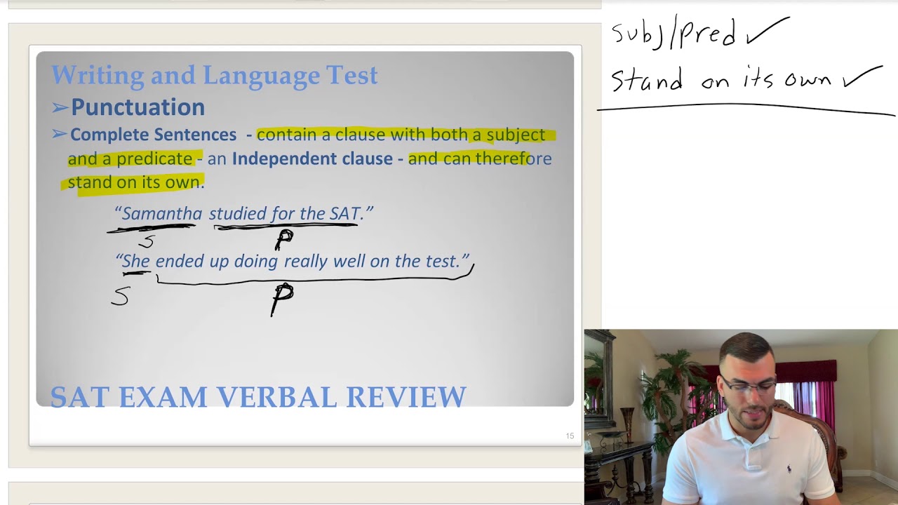 SAT Writing & Language Part 5: Punctuation - Introduction - YouTube