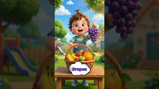 🍎🍌 Learn Fruits with Cute Baby! | Fun Kids Learning Video | Preschool Educational Cartoon #Shorts