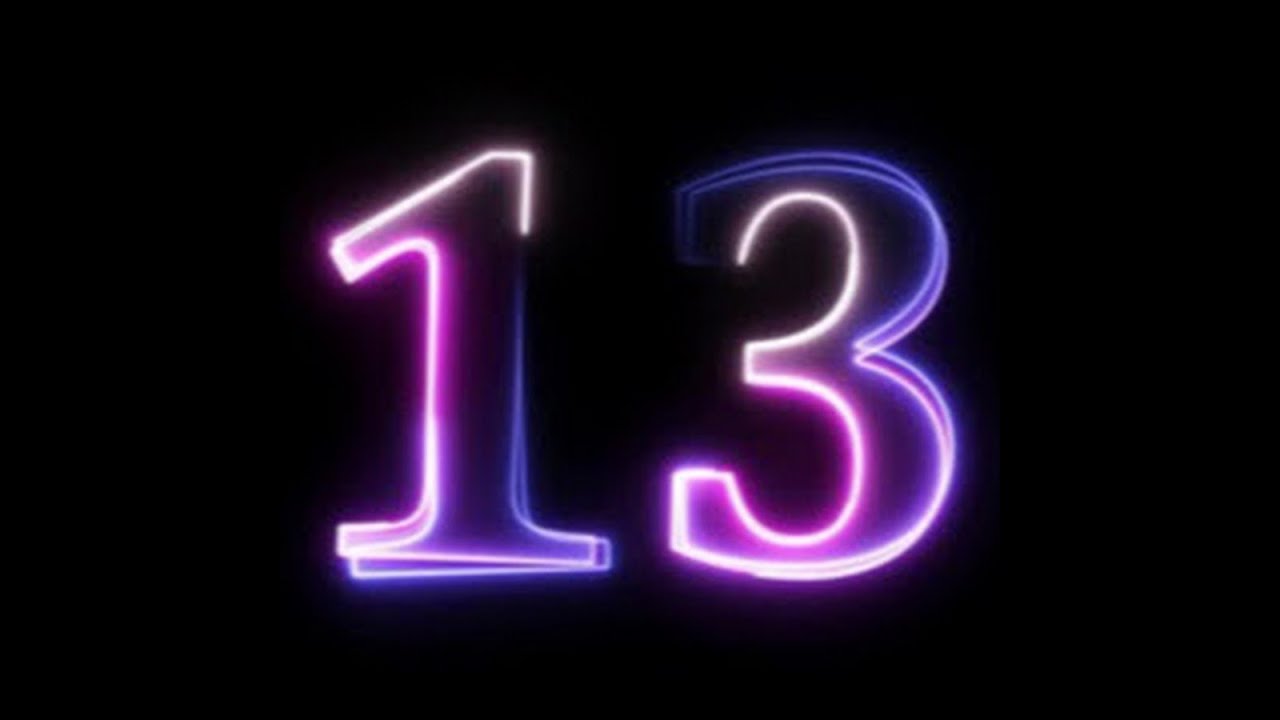 Картинка 13. Цифра 13. Цифра 13 красивая. Красивое число 13. Цифра 13 на черном фоне.
