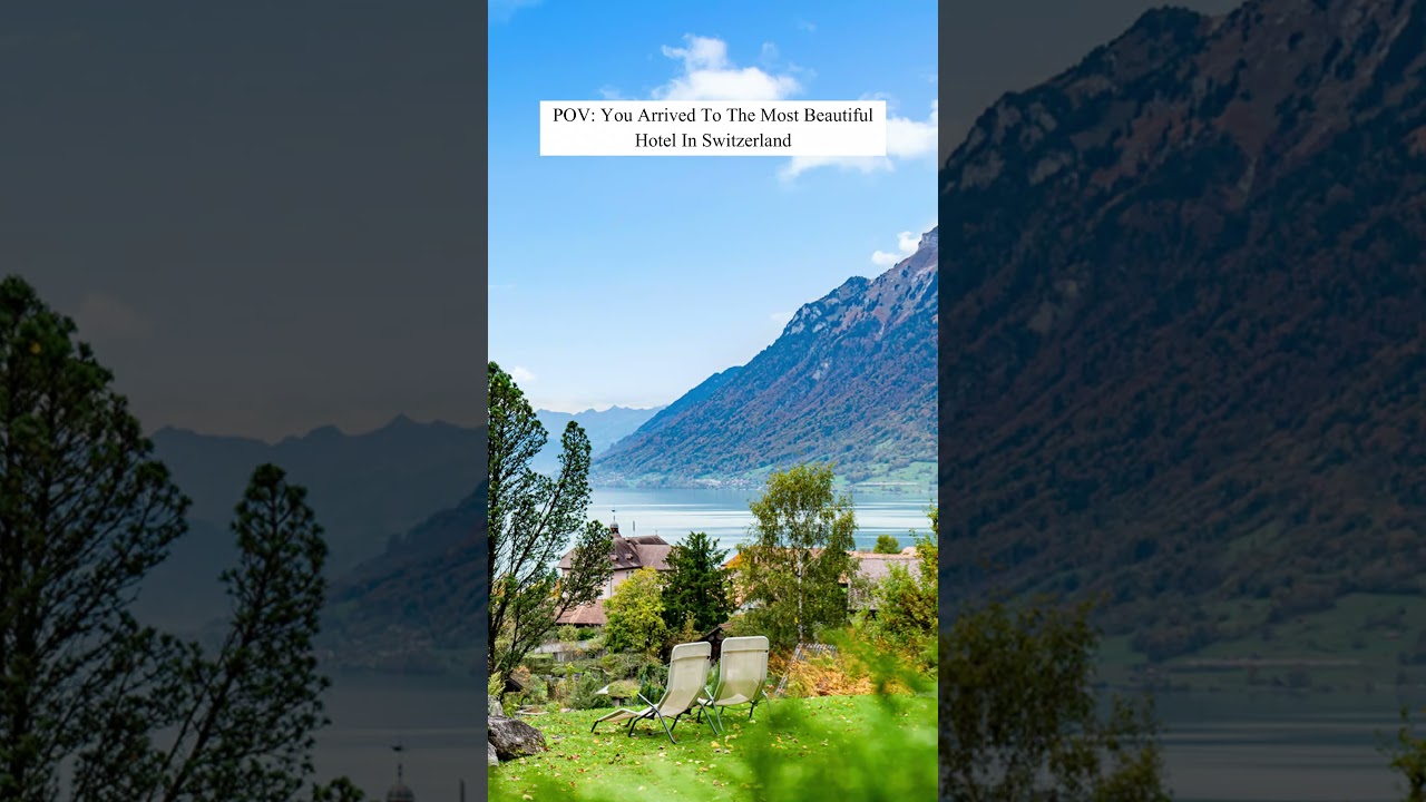 Where dreams meet reality - stepping into pure nature at Hotel Lindenhof in Switzerland! 💫🥂  