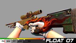 CS2 AWP | Sovereign Flame - FLOAT Comparison
