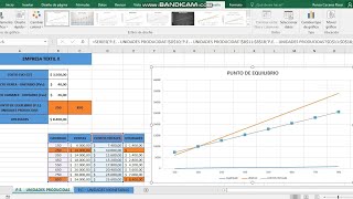 Calcular y graficar el Punto de Equilibrio en Microsoft Excel | Administración y contabilidad screenshot 3