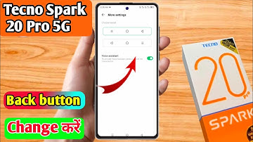 tecno spark 20 pro back button settings, tecno spark 20 pro side button setting