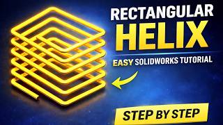 Celebrity How to Create a Rectangular Helix Spring | SOLIDWORKS Wealth