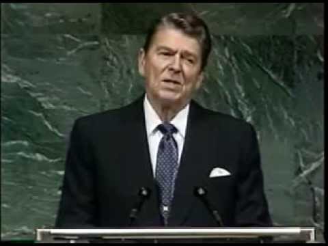 President Ronald Reagan on an "Alien Threat" at the United Nations