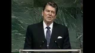 President Ronald Reagan on an \\