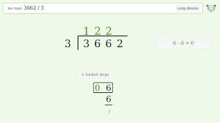 36623 Long Division Step-By-Step Tiger Algebra Solver