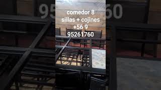 Muebles De Terraza Fabricados Fierrosedores 4,6,8,10,12,14, Sillas Consulta Va 56 9 95261760