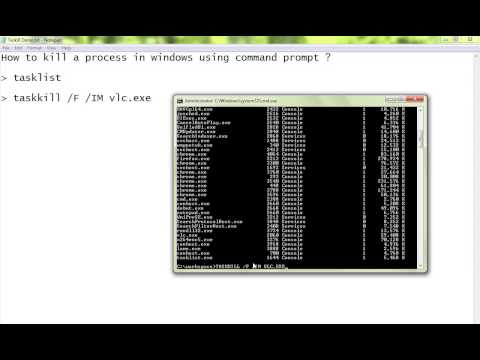 HOW TO KILL A PROCESS WINDOWS USING COMMAND PROMPT DEMO