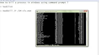 HOW TO KILL A PROCESS WINDOWS USING COMMAND PROMPT DEMO